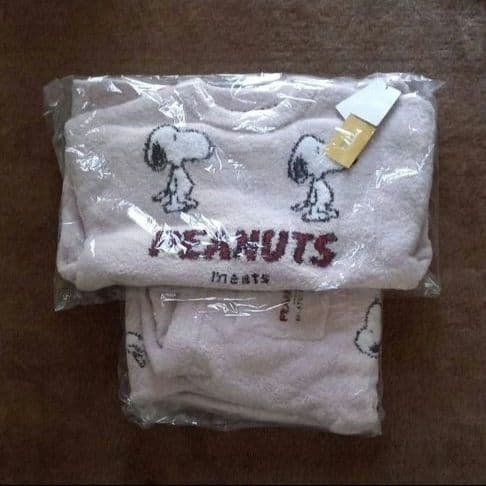 新品☆ジェラートピケ PEANUTS 総柄 ジャガードプルオーバー＆ロングパンツ