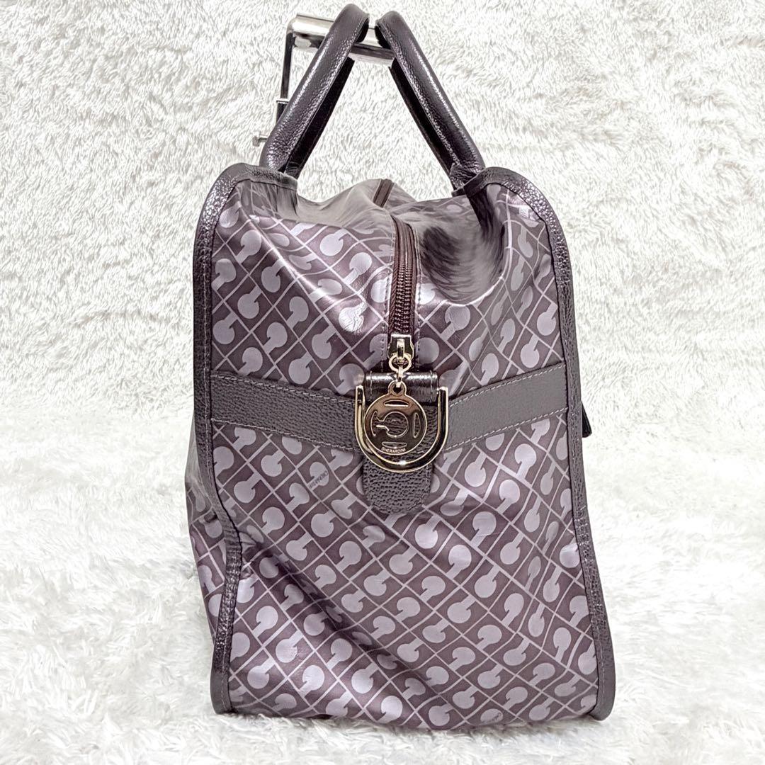 GHERARDINI ボストンバッグ 大容量 2WAY パープル カデナ 鍵付き