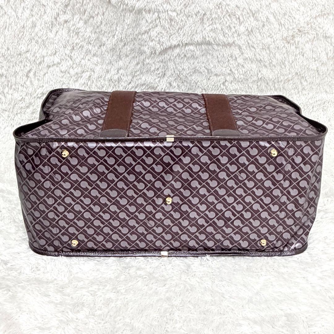 GHERARDINI ボストンバッグ 大容量 2WAY パープル カデナ 鍵付き
