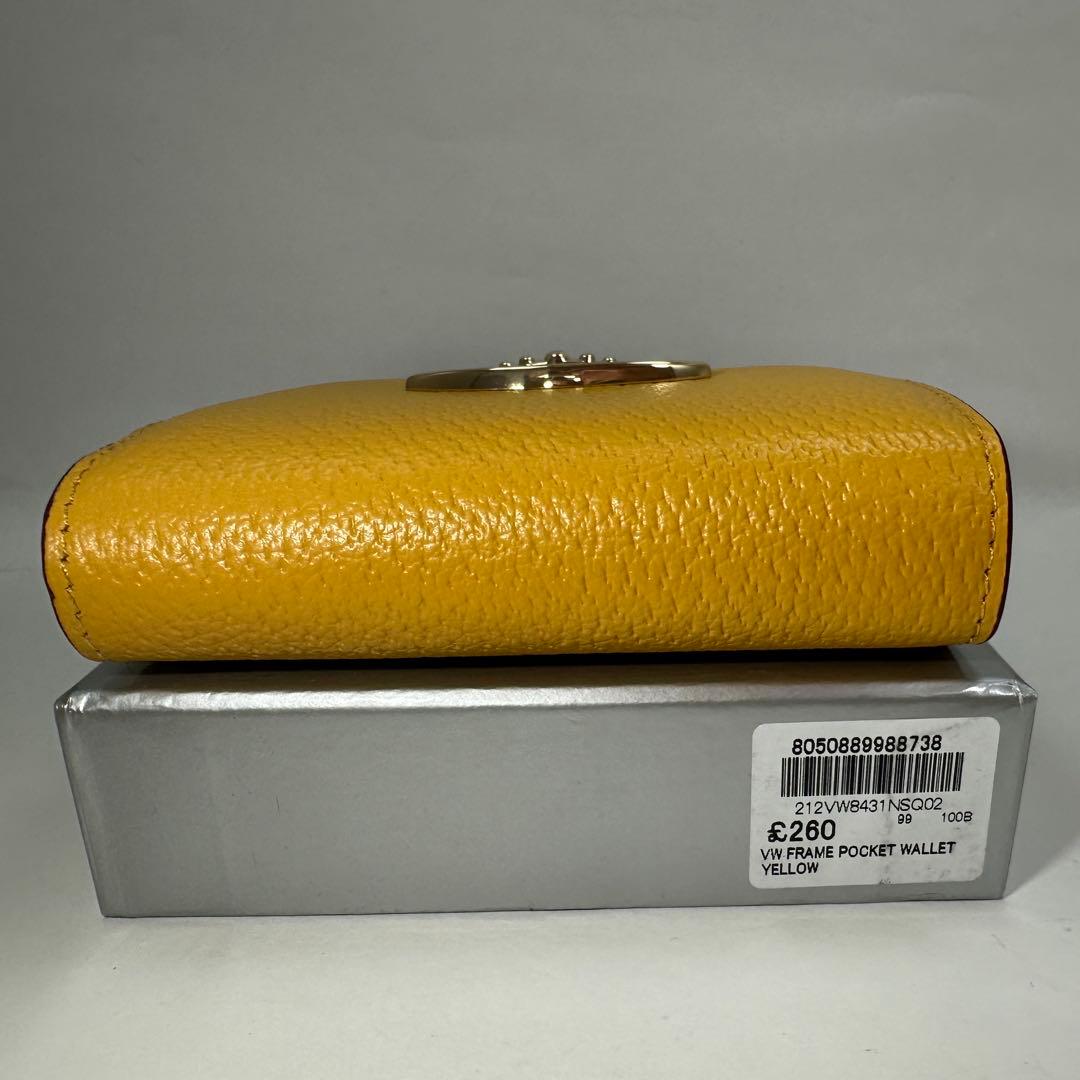 【人気！新品】Vivienne Westwood 二つ折り財布　　イエロー