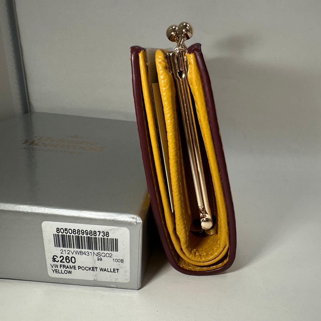 【人気！新品】Vivienne Westwood 二つ折り財布　　イエロー