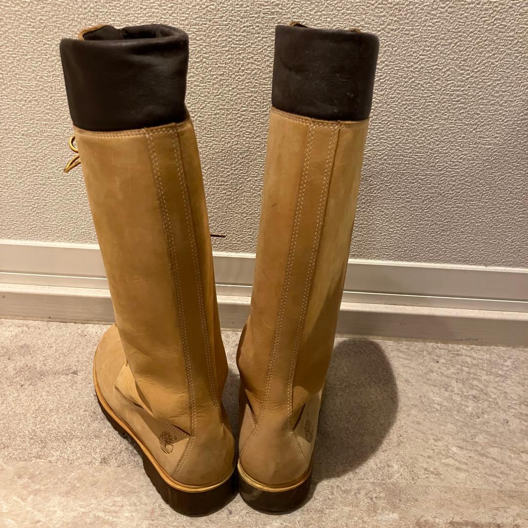 Timberland ブーツ キャメル レースアップロングブーツ ロングブーツ
