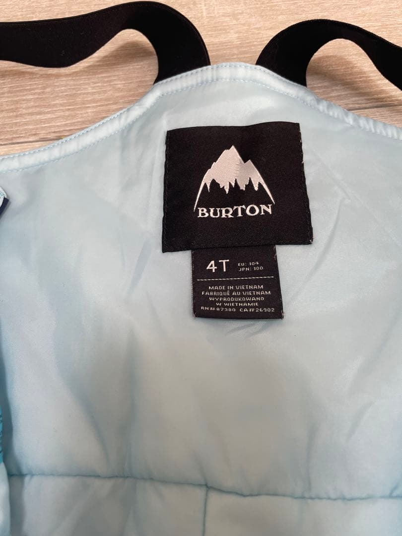BURTON キッズ　スノーボードウェア 上下　スキー　バートン　雪遊び