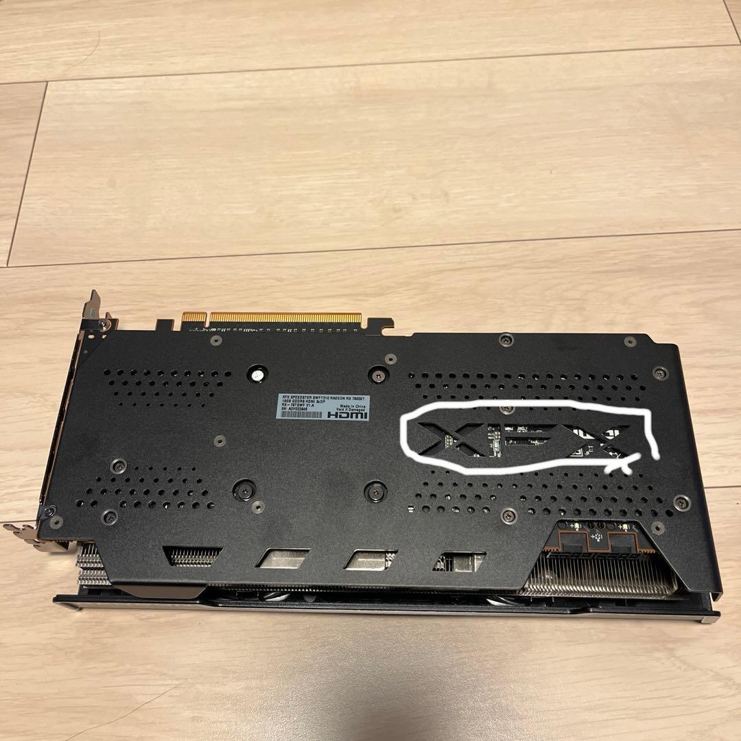 パ*亭様 【ジャンク品】XFX Radeon RX 7800 XT ラデオン