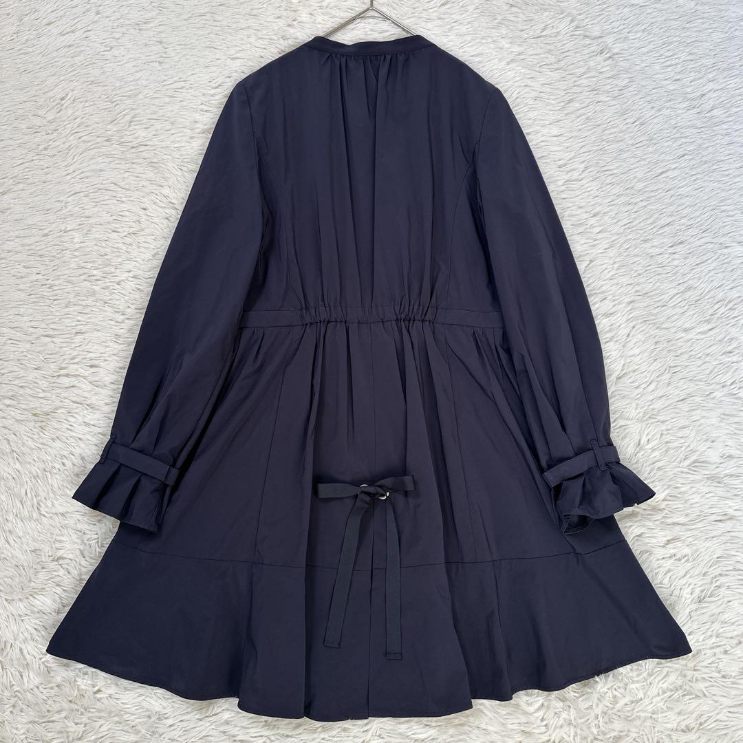 TO BE CHIC スプリングコート ワンピース ノーカラー ベルト フレア