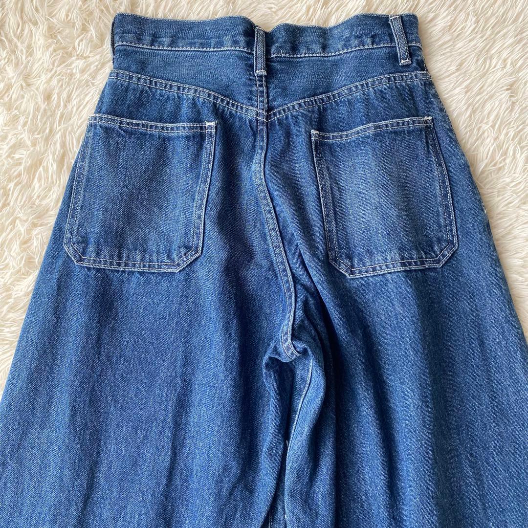 24ss ジャーナルスタンダード 2タックワイドデニム　脚長効果　38 M
