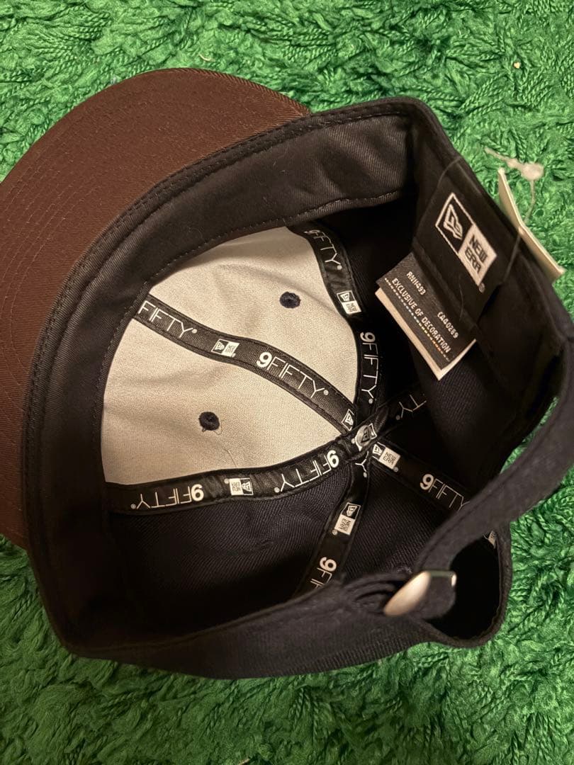 メ*ロ様 GAP 9FIFTY ベースボールキャップ ネイビー/ブラウン new