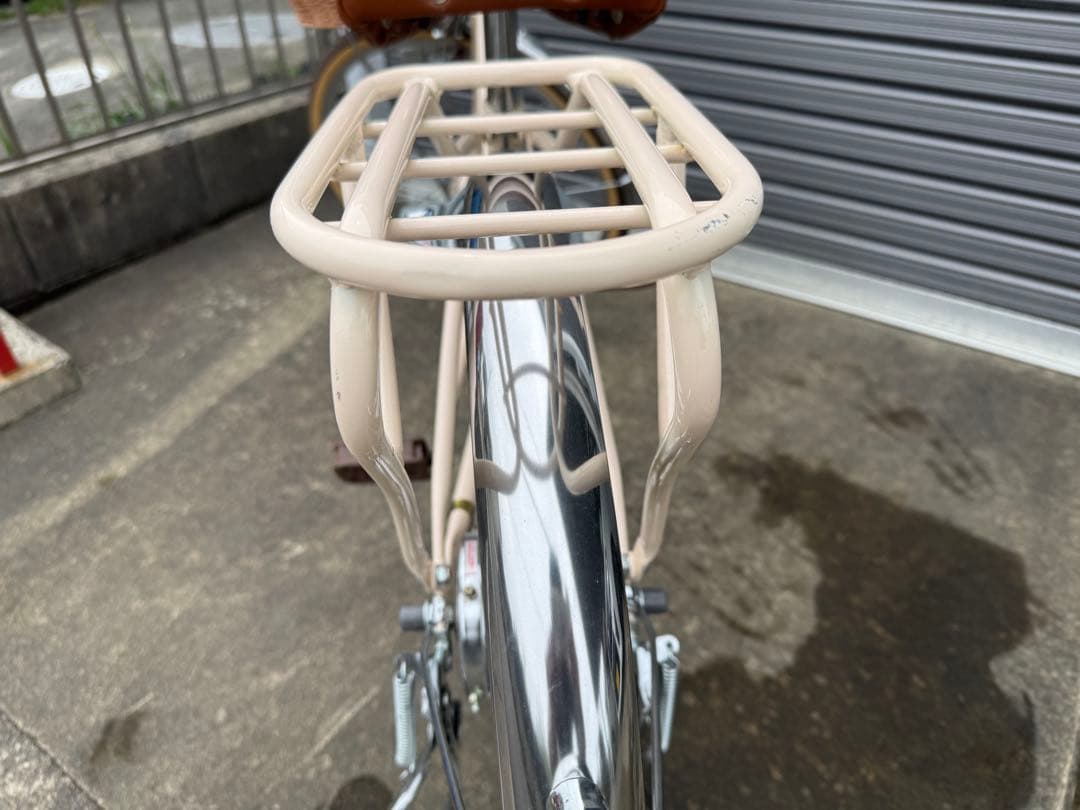 愛知県引き取り　サイクルベースあさひ　22インチ　ベージュ　ガレージ保管品