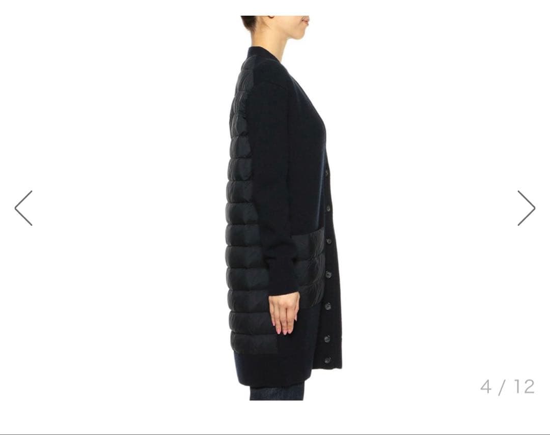 MONCLER【XS大きめレディース】HYBRID カーディガン ネイビー