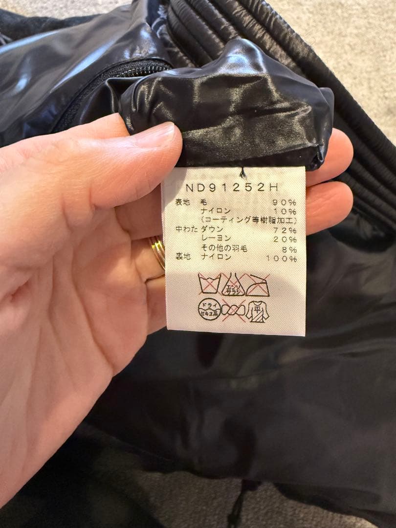 THE NORTH FACE チャコールグレー ダウンベスト Lサイズ