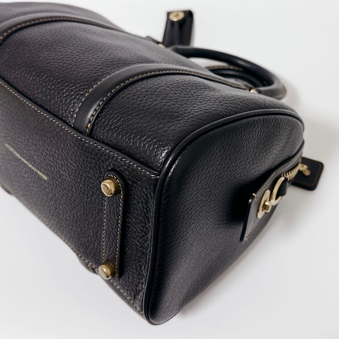 【近年モデル】COACH ルビーサッチェル　2wayバッグ　ブラック　レザー