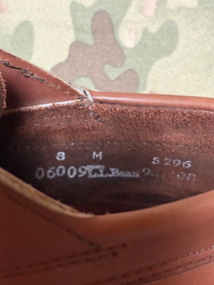 ☆L.L.Bean☆エルエルビーン ☆ハンドソーンモカシン☆ブルーチャーモック☆