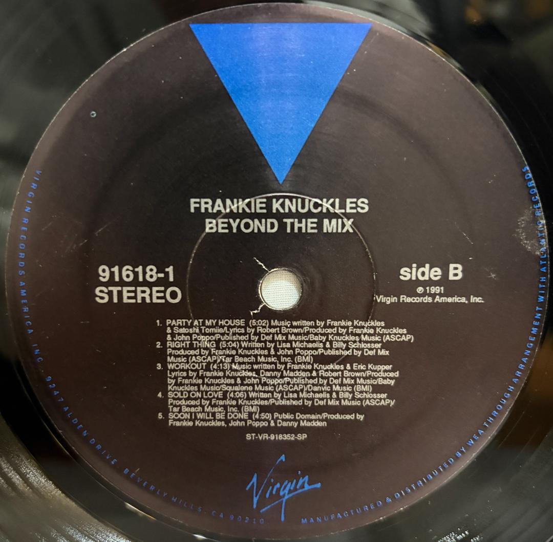 シュリンク付き! Frankie Knuckles Beyond The Mix