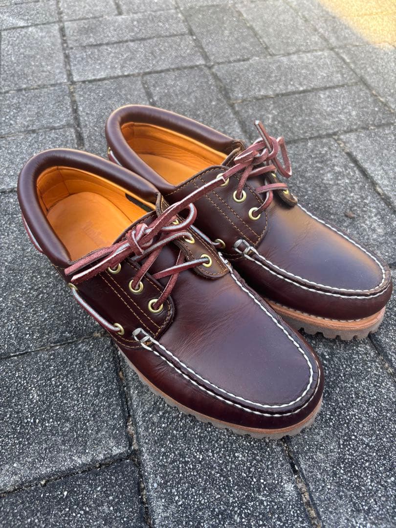 【即購入歓迎！】Timberland 3eye ブラウン 25.5cm【美品】