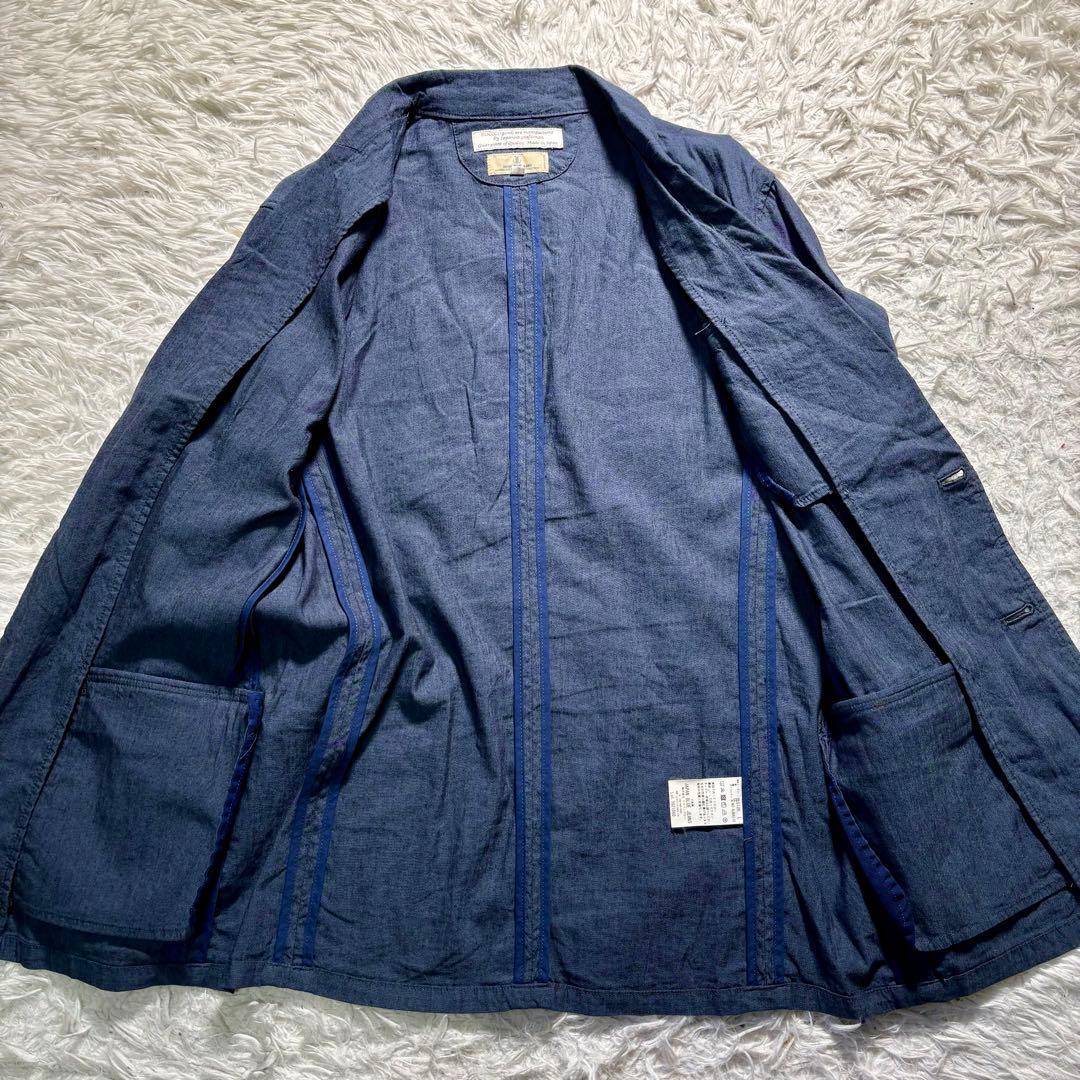 【極美品】ジャパンブルージーンズ　テーラードジャケット　L リネンコットン