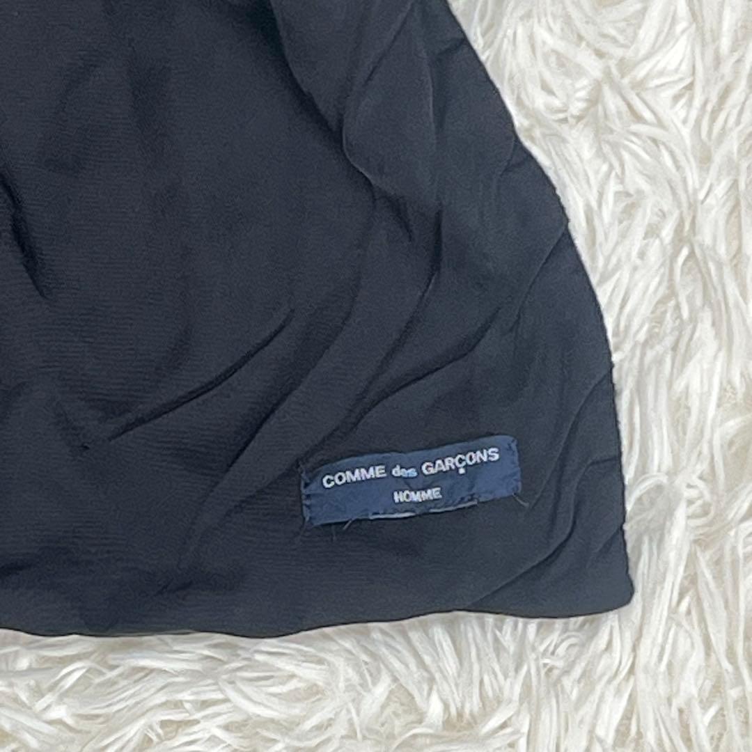 comme des garcons 縮絨　フリルストール　ブラック