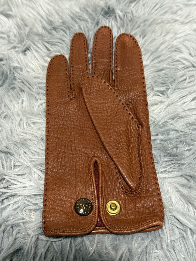 【美品】最高級 DENTS手袋 アンライニング ディアスキン 鹿革