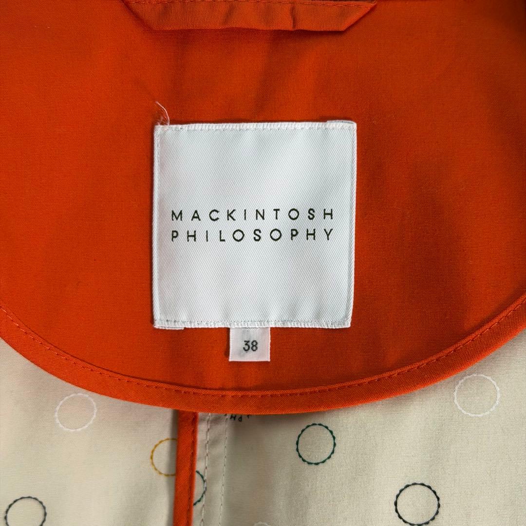 【未使用級】MACKINTOSH PHILOSOPHY オレンジ トレンチコート