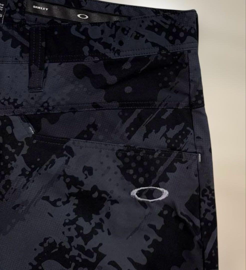 OAKLEY オークリー　メンズ　総柄　3D立体　スカル　ロング　パンツ　LL