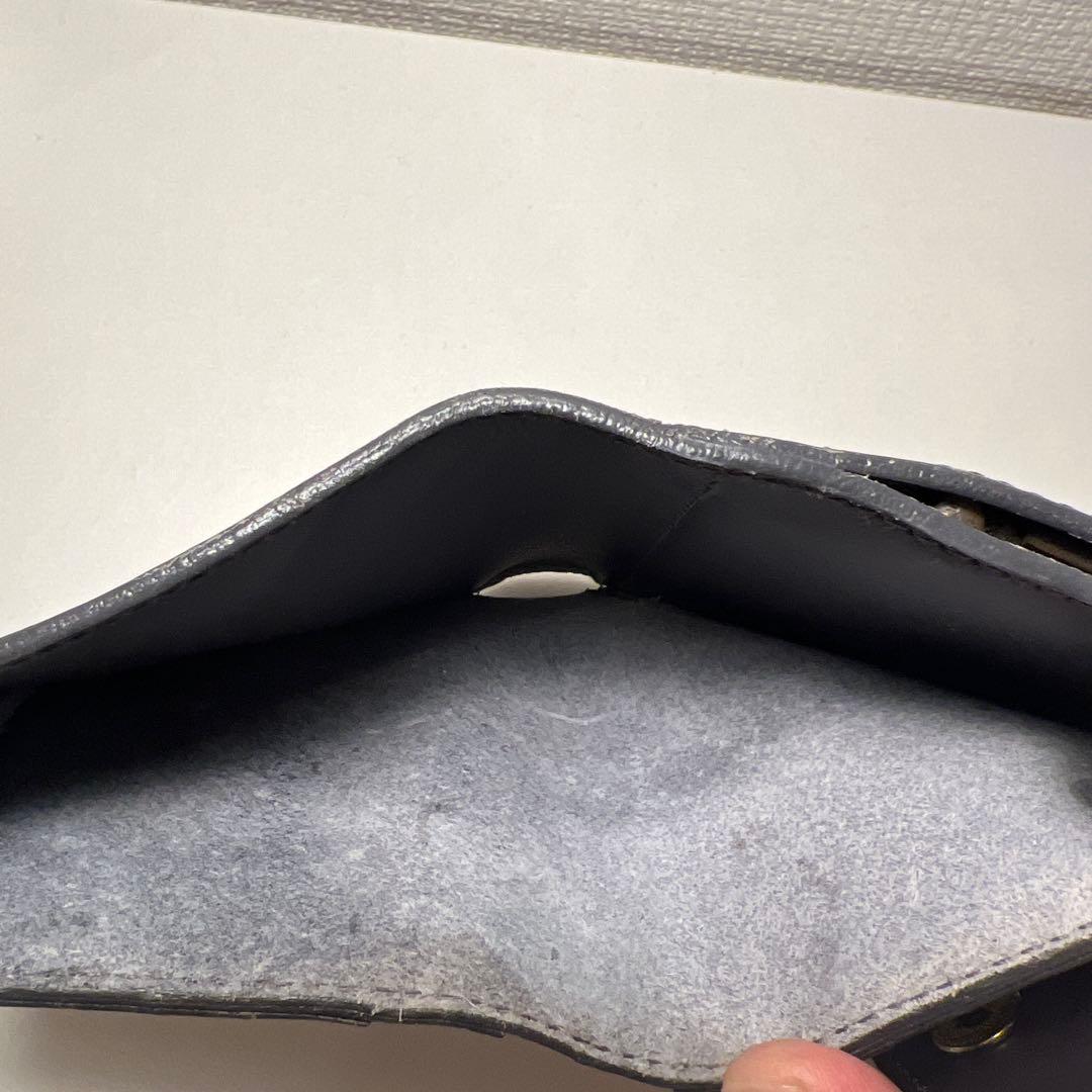 イルビゾンテ/グレー/がま口ウォレット／二つ折り財布