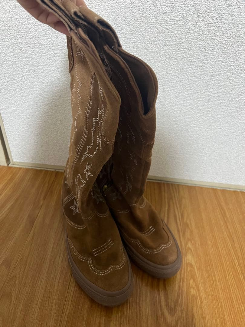 コンバース　スエードウエスタンブーツ　24センチ