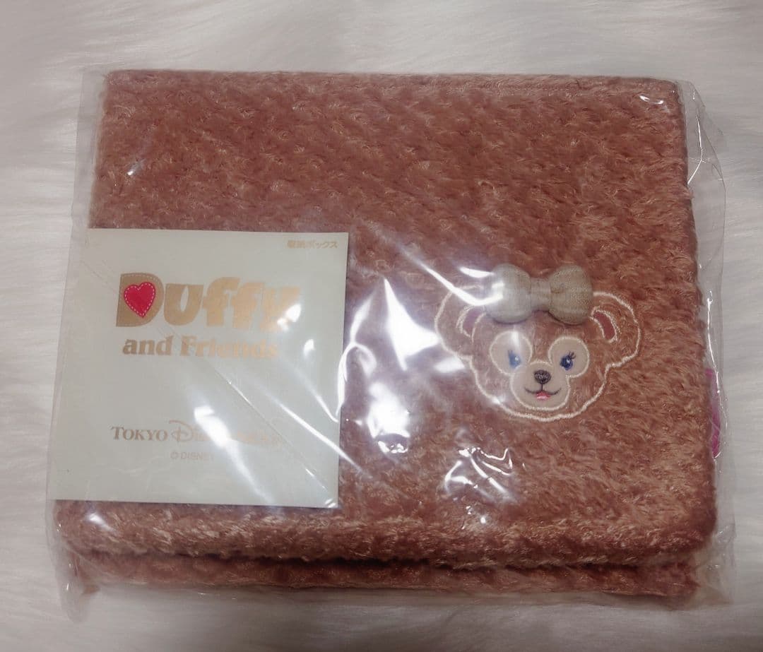 【水色】ダッフィー＆シェリーメイ収納ボックス