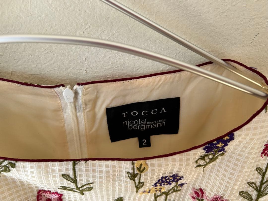 TOCCA ✨ニコライバーグマン コラボ 花柄刺繍ワンピース M