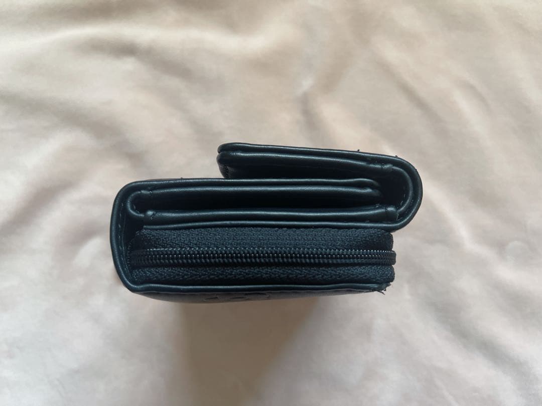 MARY QUANT ブラック三つ折り財布