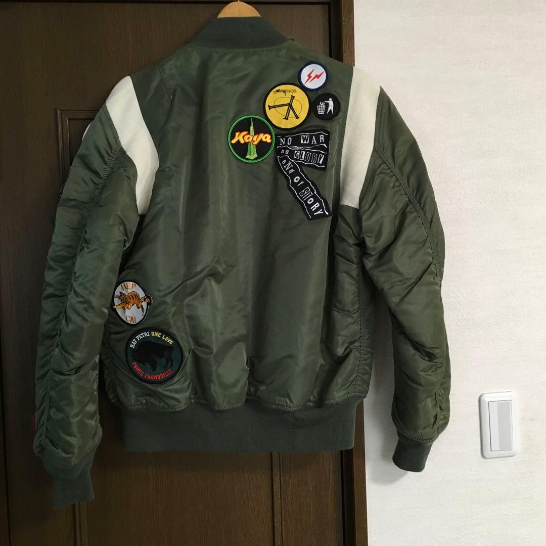 【美品】25周年記念STUSSY×FRAGMENT×Alpha コラボ MA-1