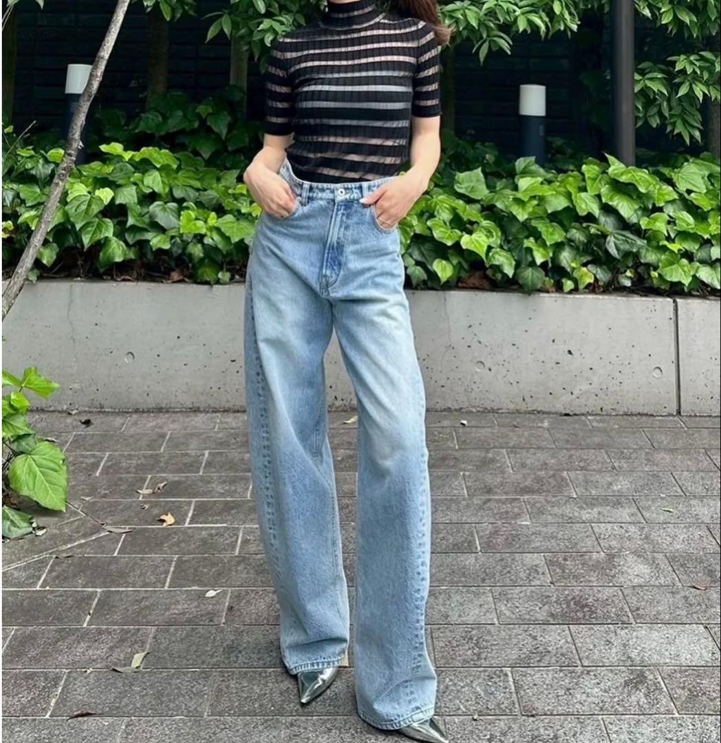 タイムSALEです　★新品未使用　Cygne シアー ハイネック 半袖 トップス