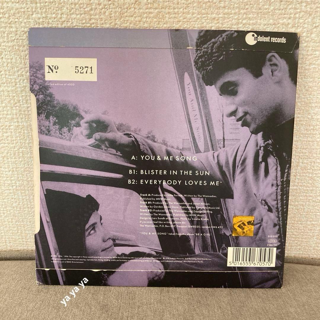 The Wannadies – You & Me Song 7\" レコード