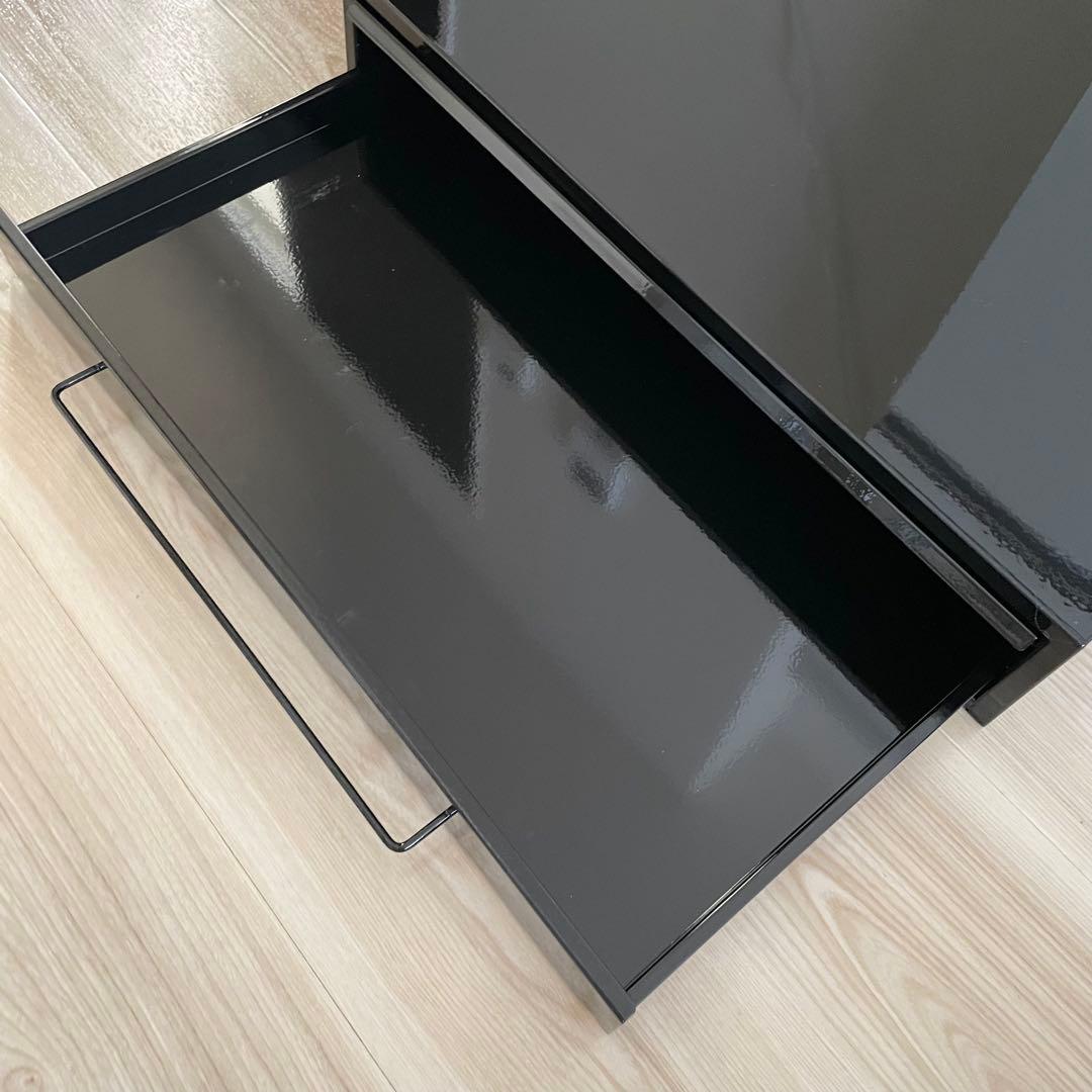 燕三条 キッチン 収納ラック レンジ下 家電下 収納 引き出し スライドテーブル