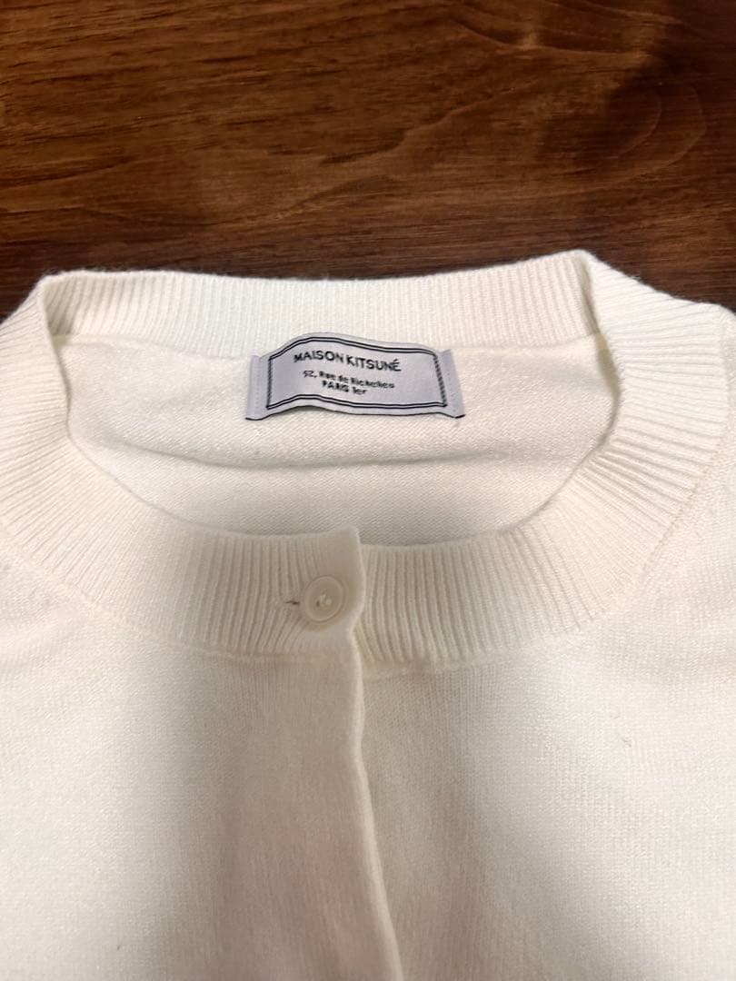 MAISON KITSUNÉ ホワイト カーディガン
