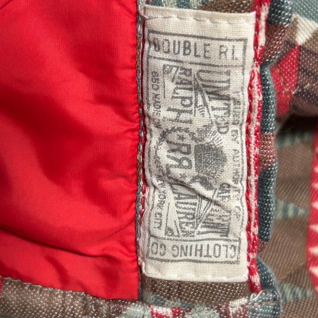 希少　RRL ダブルアールエル　ネイティブ柄　キルティングシャツ　コンチョボタン