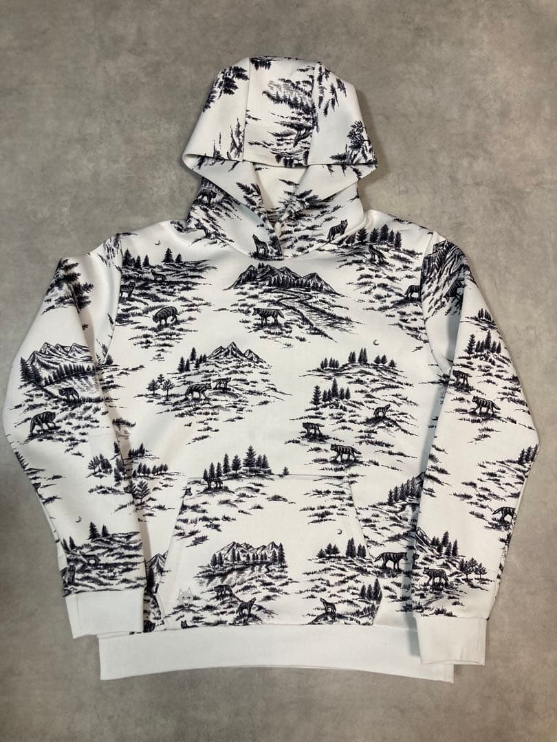 風*様 GREYSON プルオーバーフーディー スウェットシャツ 総柄