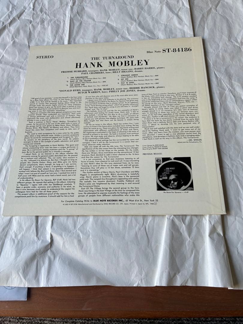 Hank Mobley THE TURNAROUND 国内盤/BLUE NOTE