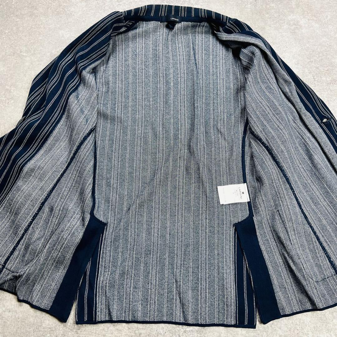 LARDINI ラルディーニ テーラードジャケット ストライプ コットン