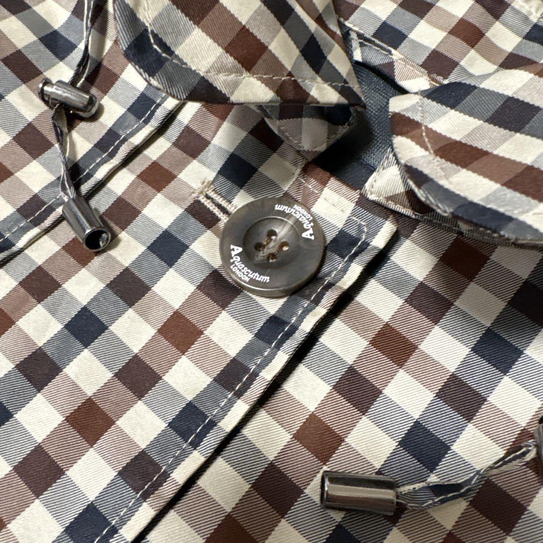 アクアスキュータム Aquascutum クラブチェック レインコート L