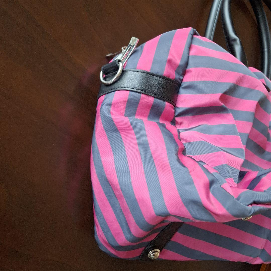 LANVIN SPORT ゴルフ　ボストンバッグ ピンクグレー+シューズ袋