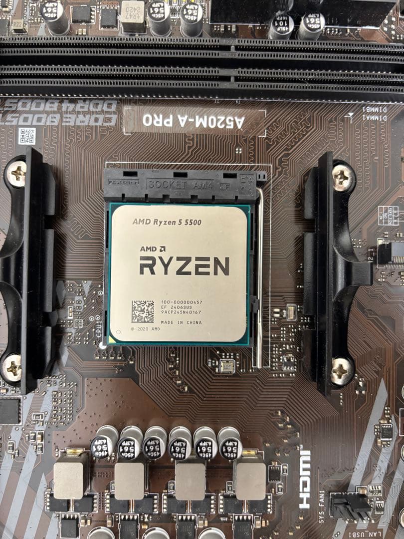 MSI A520M-A PRO + Ryzen 5 5500 セット
