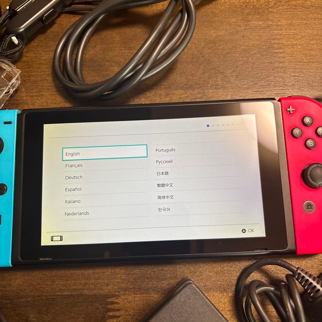 Nintendo Switch 本体 青/赤 充実付属品