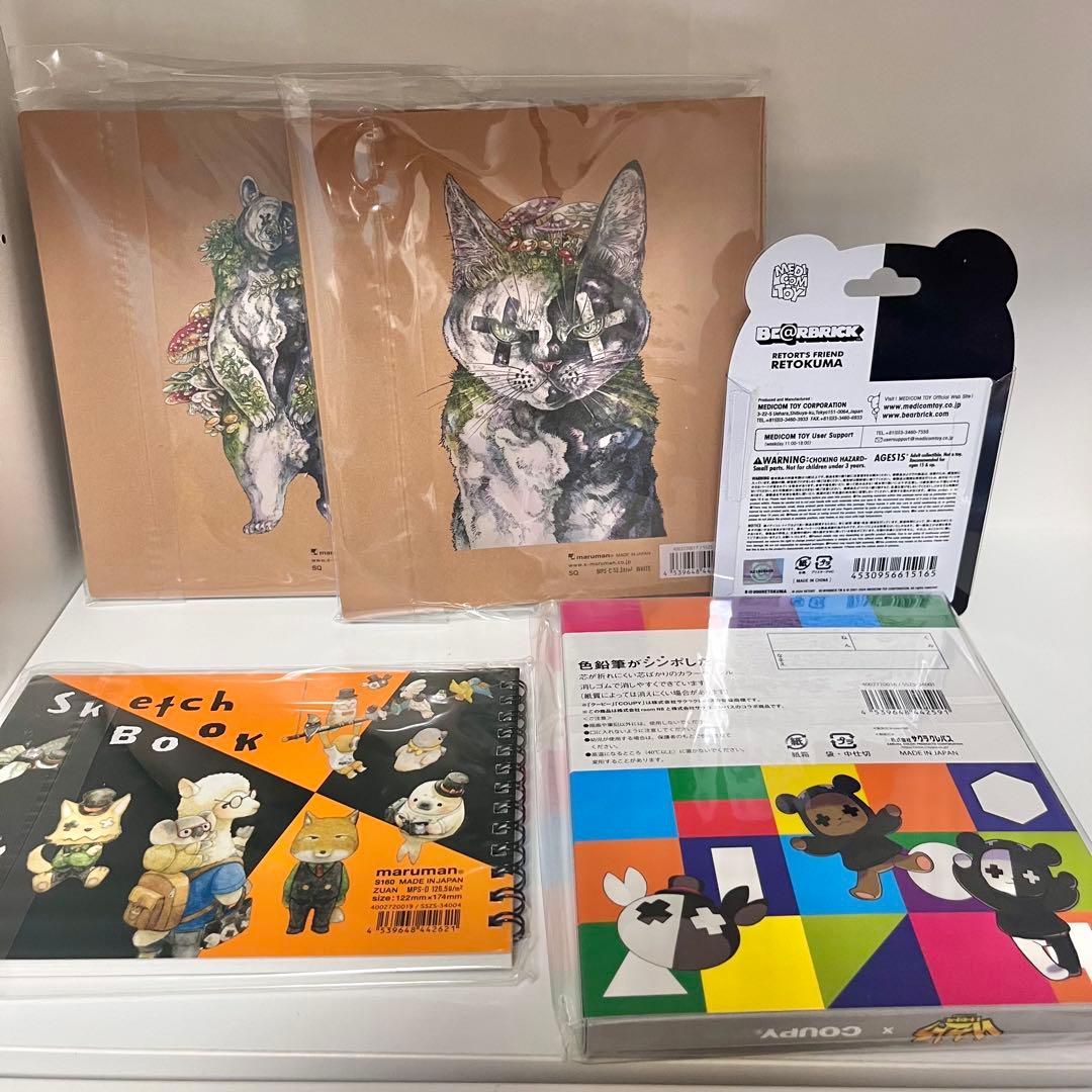 レトセトラ レトルト BE@RBRICK クロッキー帳 スケッチブック クーピー