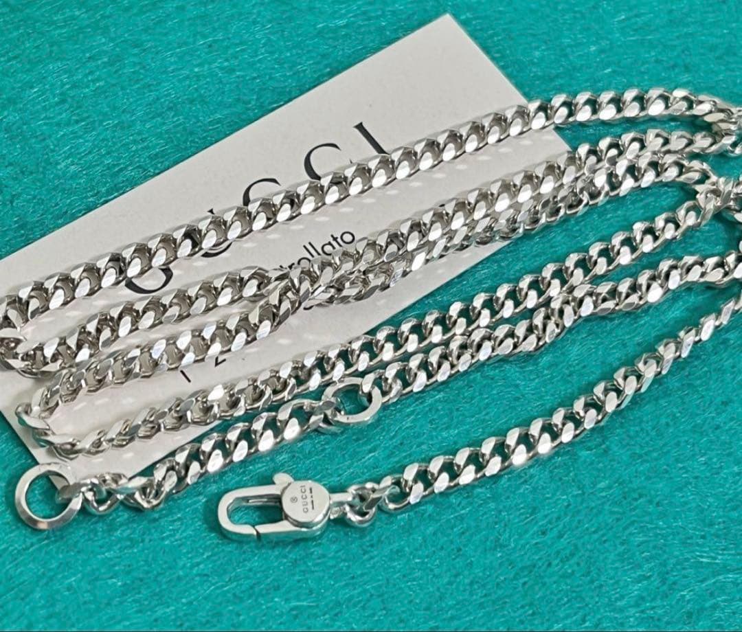 極美品‼️GUCCI 3ミリ　中太喜平チェーンネックレス