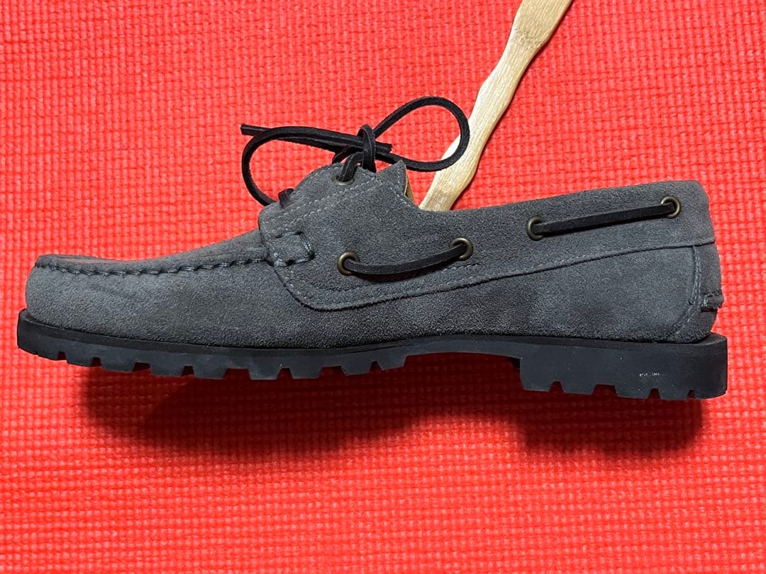 paraboot グレー デッキシューズ