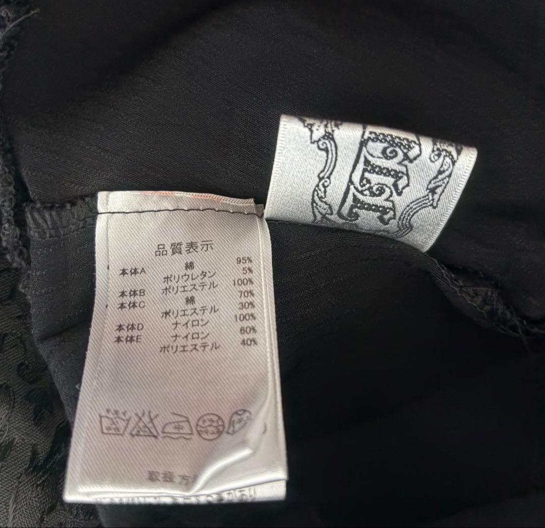 h.NAOTO FRILL ジャンパースカート　ロリィタ　ワンピース　黒　フリル