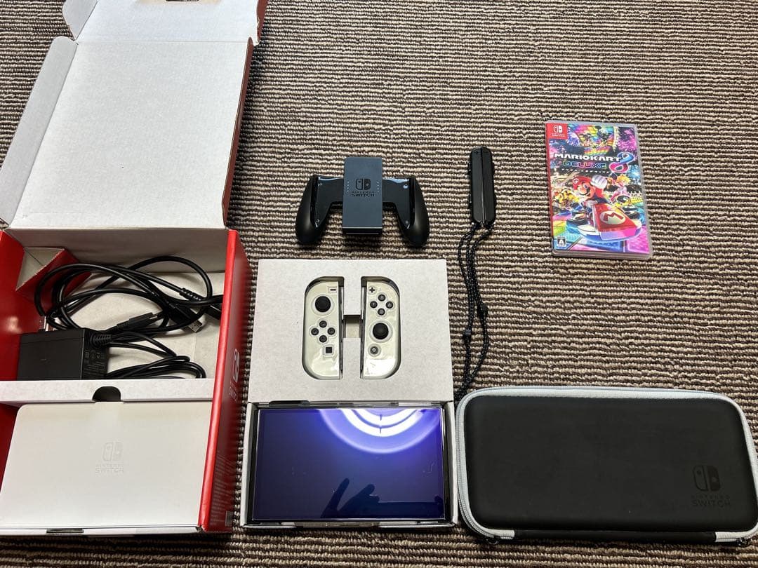Switch有機EL＋ケース＋ハードカバー＋フィルム＋マリオカート8デラックス