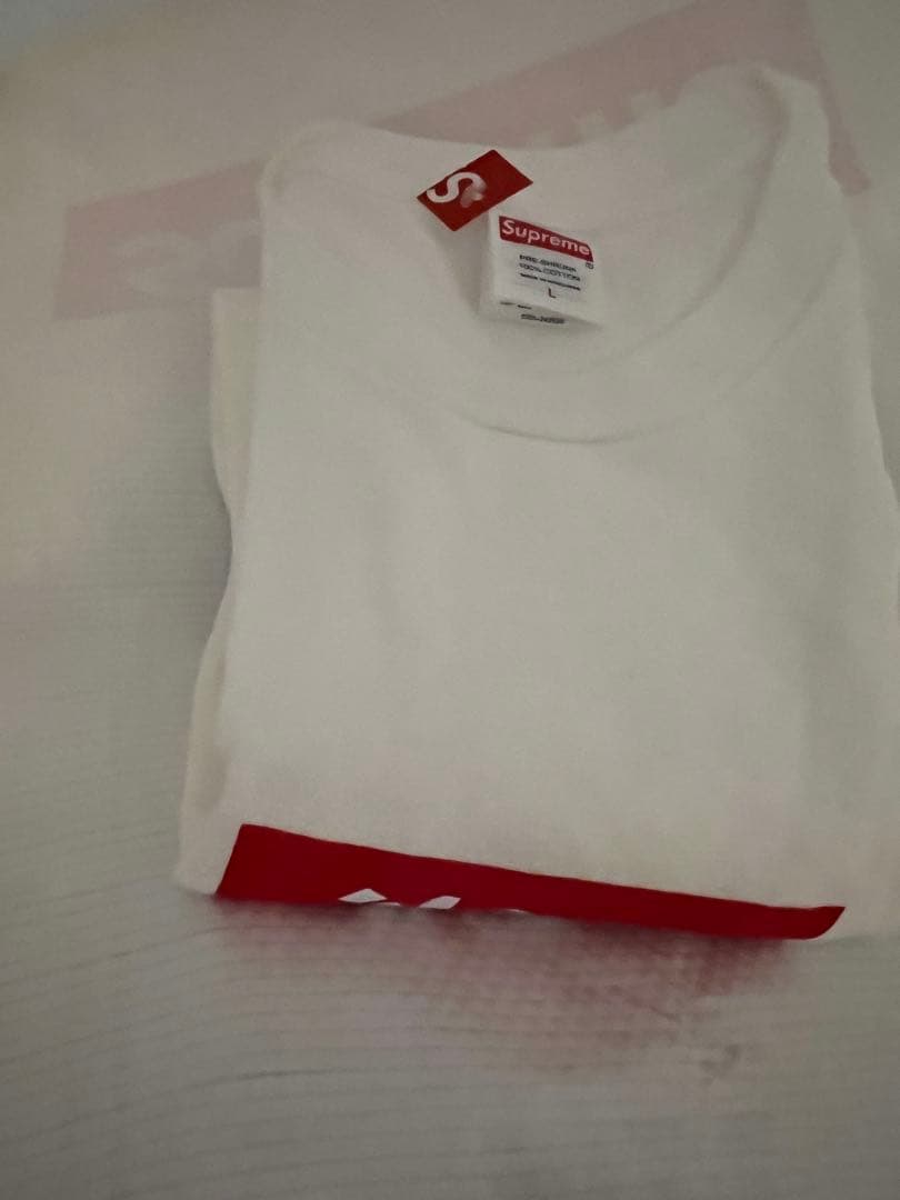 即発送可 supreme Arabic Box Logo Tee 白 Lサイズ