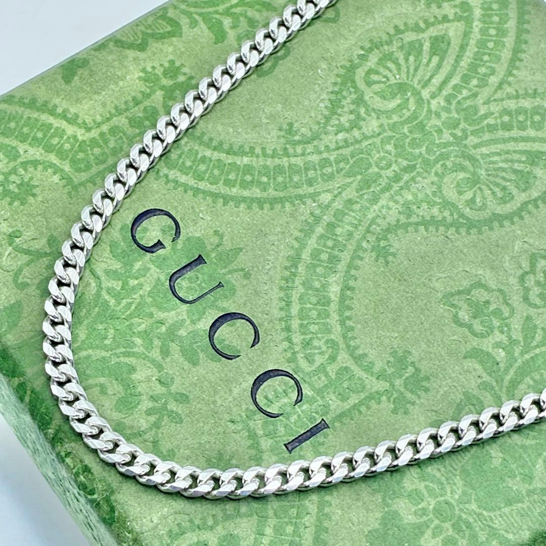 【人気】GUCCI　グッチ　喜平チェーンのみ　ネックレス　48cm　3.2mm
