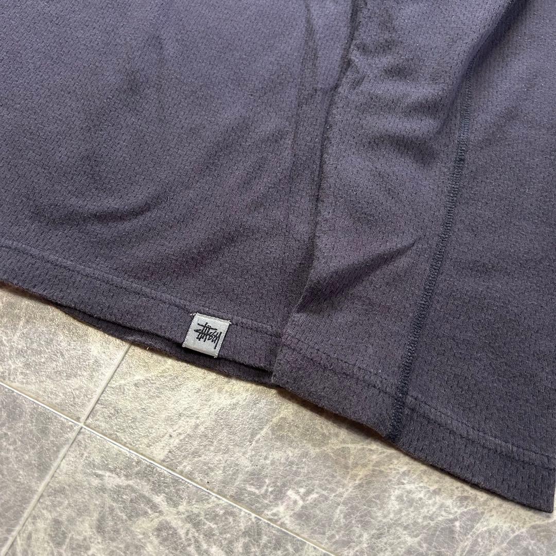 90s OLD STUSSY 紺タグ ハーフジップ スウェット ステューシー
