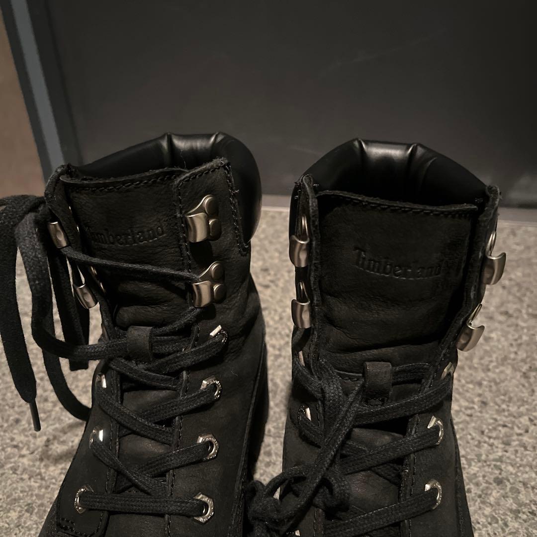 Timberland ブラック ワークブーツ 8.5W 25.5cm